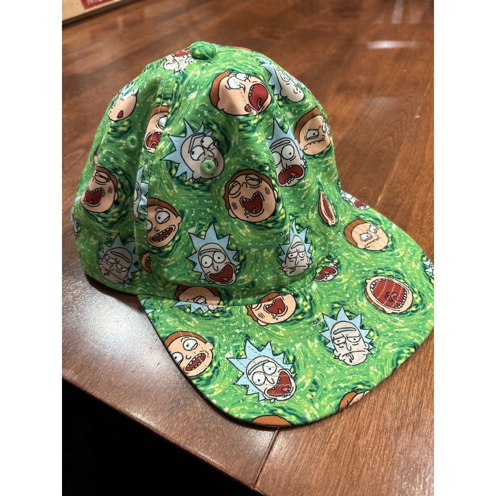 Rick and‎ Morty Adult Swim Green Hat w/adjustable band